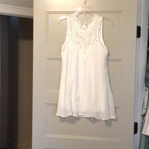 White Lace Detailed Dress
